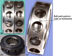 failed angular contact ball bearing