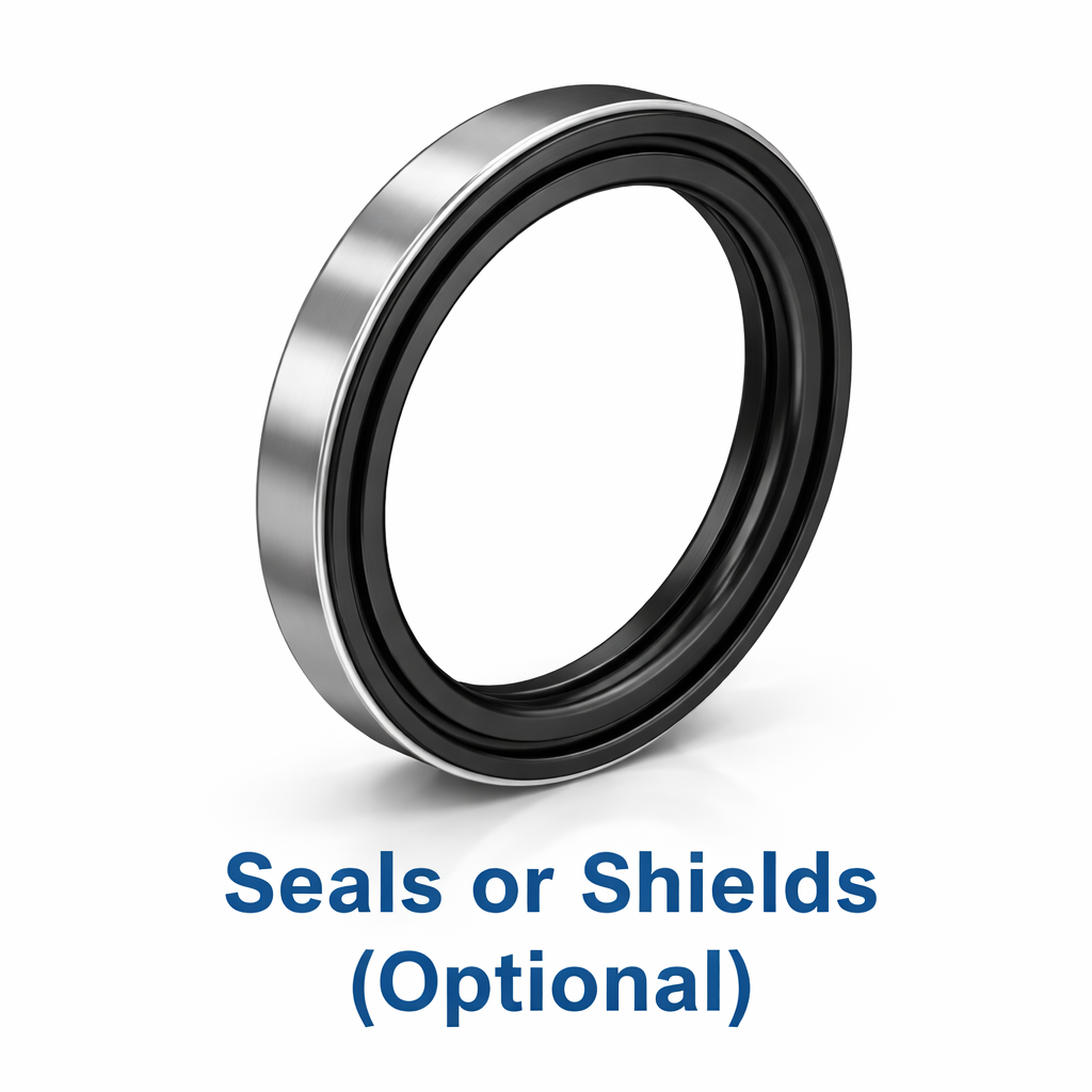 Seals or Shields Optional