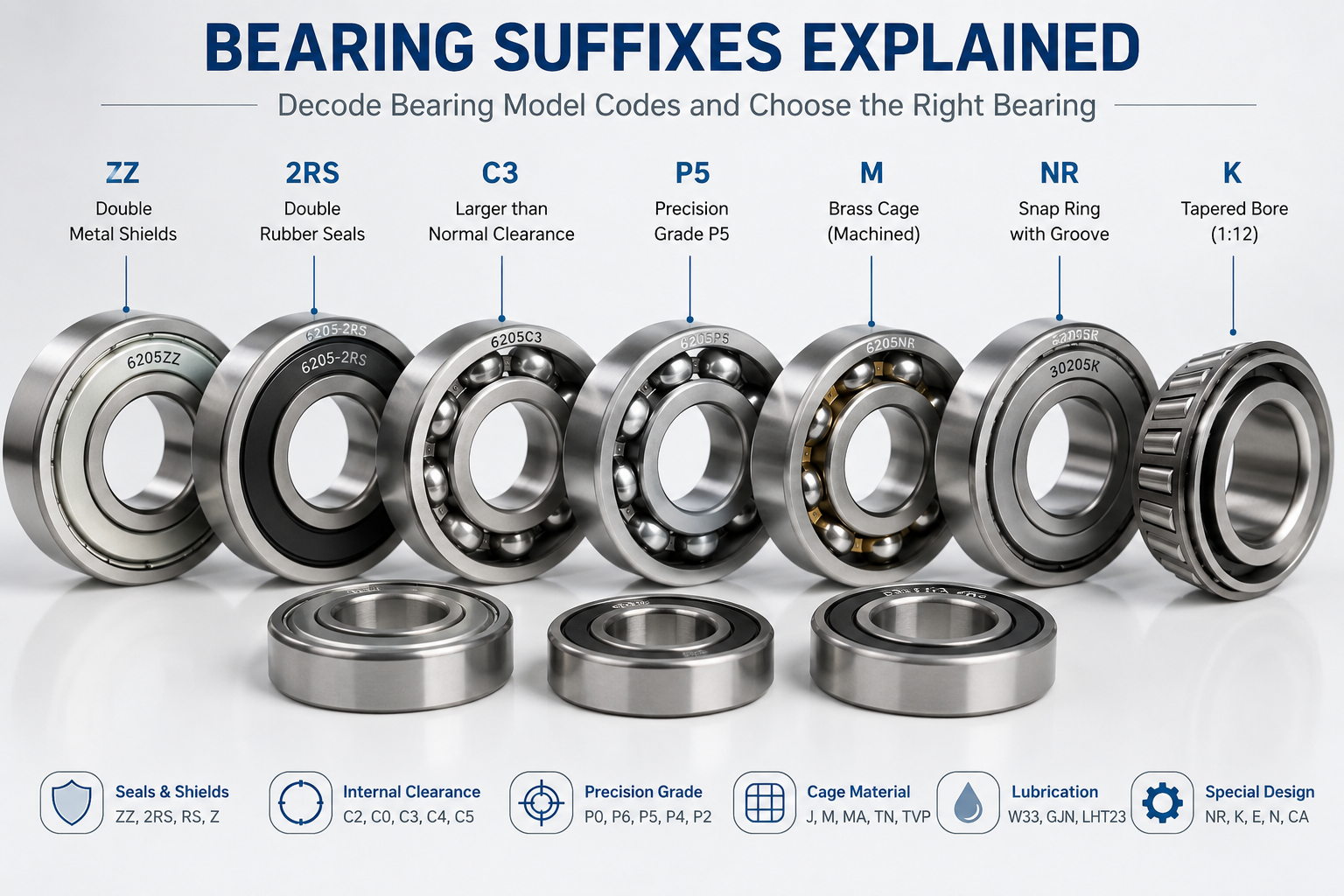 Bearing model codes