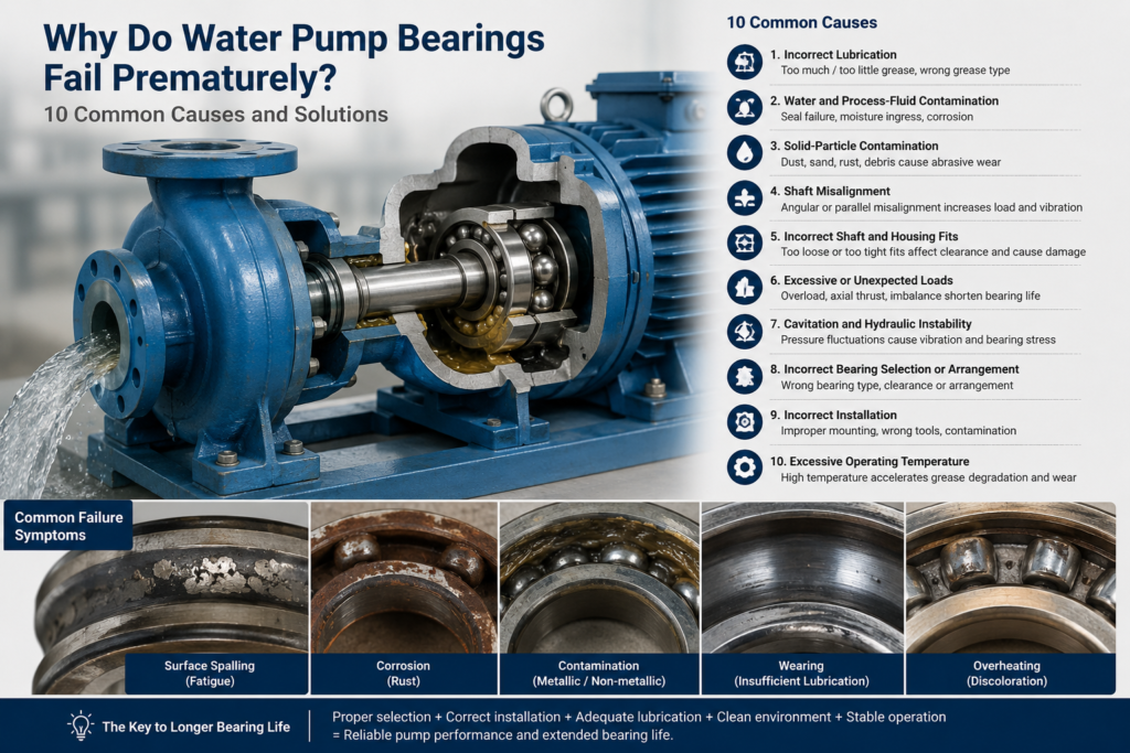 Water pump bearing